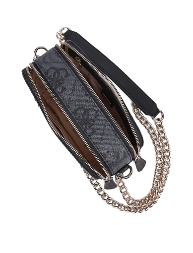 Жіноча сумка крос-боді з екошкіри сіра(HWOS96 72140) - фото 5 - Miraton