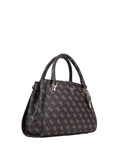 Жіноча сумка леді лайк Guess з екошкіри коричнева - фото 3 - Miraton