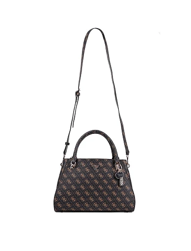 Жіноча сумка леді лайк Guess з екошкіри коричнева - фото 6 - Miraton