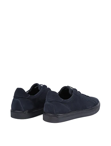 Мужские кеды MIRATON из нубука синие - фото 4 - Miraton