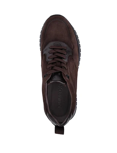 Чоловічі кросівки MIRATON замшеві коричневі (0587A1-25-X61/T22/M232) - фото 2 - Miraton
