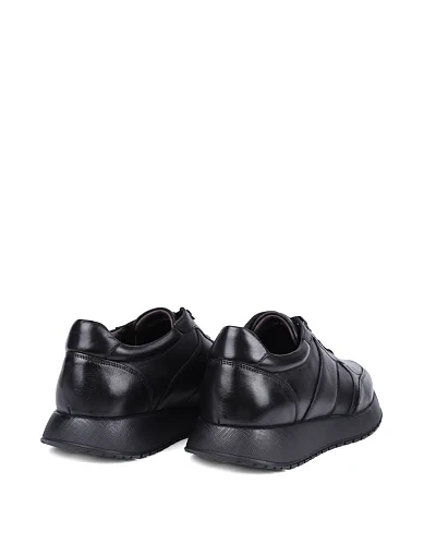 Чоловічі кросівки MIRATON шкіряні чорні (0587A1-27-T100/T20) - фото 4 - Miraton