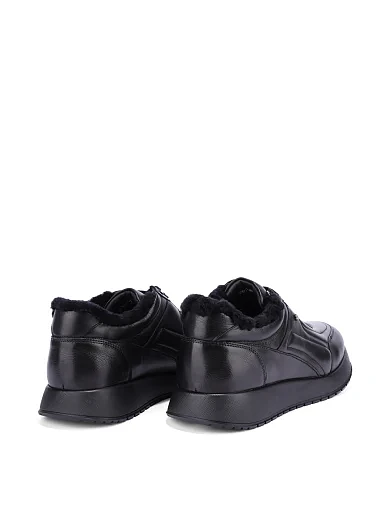 Чоловічі кросівки MIRATON шкіряні чорні (0587A1-610-T100M) - фото 4 - Miraton