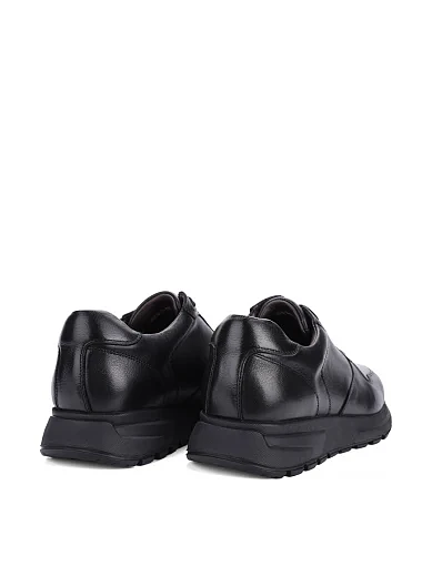 Мужские кроссовки MIRATON кожаные черные - фото 4 - Miraton