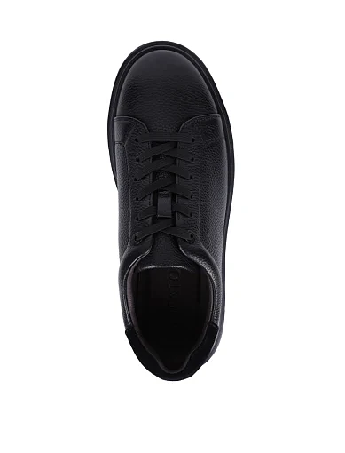 Чоловічі кеди MIRATON шкіряні чорні (06623A-27-G11/X12) - фото 5 - Miraton