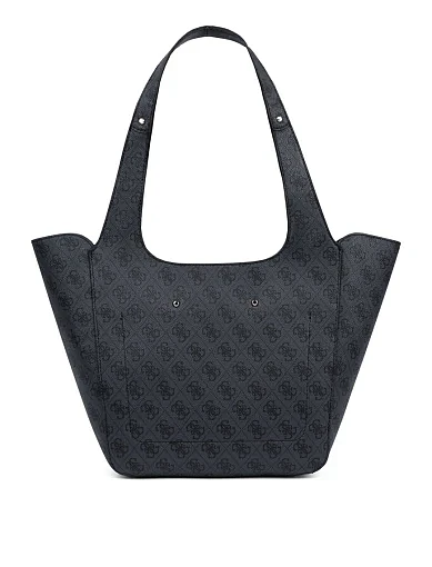 Женская сумка 2 в 1 из экокожи серая - фото 3 - Miraton