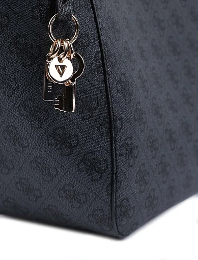 Женская сумка 2 в 1 из экокожи серая - фото 4 - Miraton