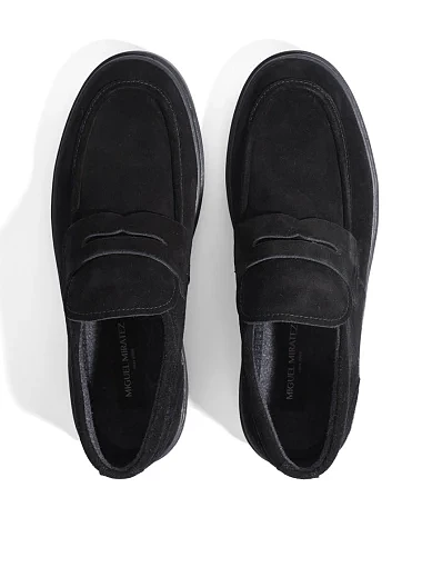 Чоловічі черевики Miguel Miratez замшеві чорні (06625X-232-X12MZ) - фото 5 - Miraton