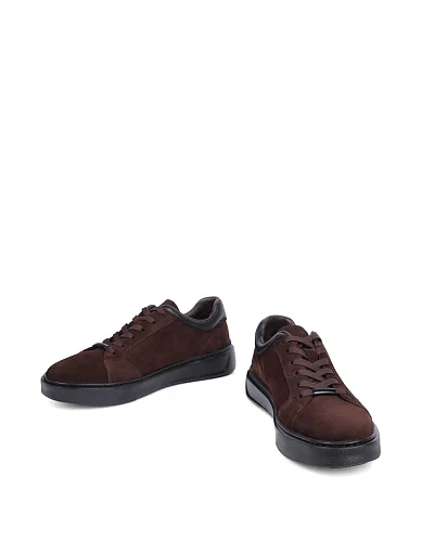 Чоловічі кеди MIRATON замшеві коричневі (06628A-011-D01/X61) - фото 5 - Miraton