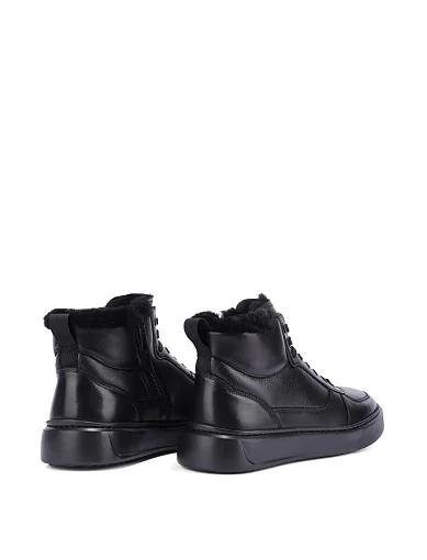 Чоловічі черевики шкіряні чорні (06628X-014-A08/U31M) - фото 4 - Miraton