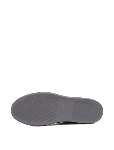 Мужские кеды MIRATON из нубука серые - фото 2 - Miraton