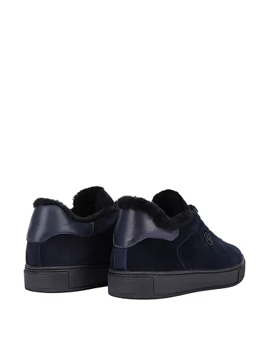 Чоловічі кеди замшеві сині (813A-61-X35/A9M) - фото 4 - Miraton