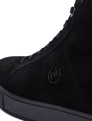 Чоловічі черевики замшеві чорні (813X-05-X12M) - фото 5 - Miraton