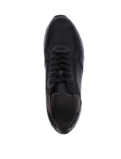 Чоловічі кросівки MIRATON шкіряні чорні (823A1-02-G70/D01/M227) - фото 2 - Miraton