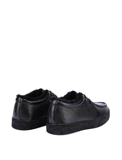 Чоловічі туфлі шкіряні чорні (88510A-21-G11M) - фото 4 - Miraton