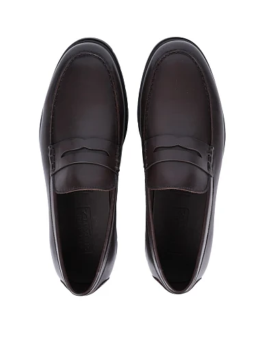 Мужские туфли Miguel Miratez кожаные коричневые - фото 2 - Miraton