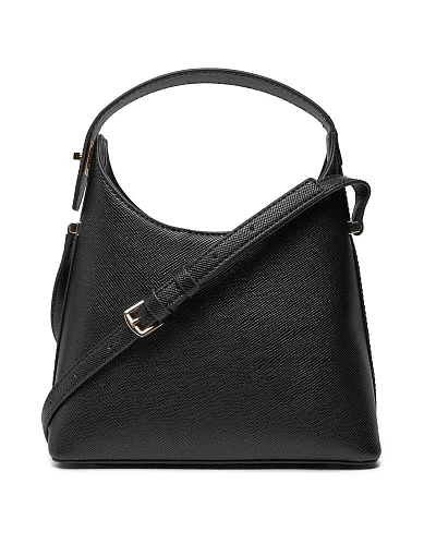 Жіноча сумка з екошкіри чорна - фото 4 - Miraton