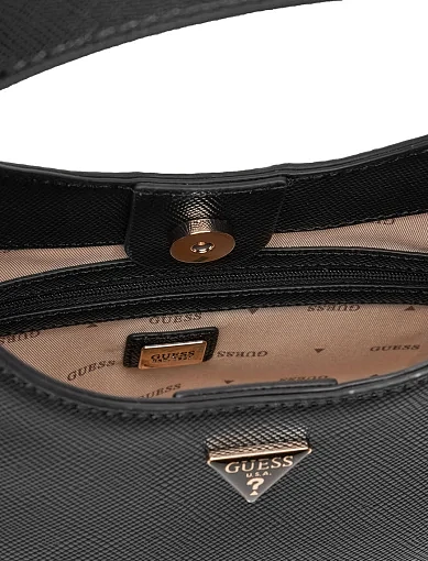 Жіноча сумка з екошкіри чорна - фото 5 - Miraton