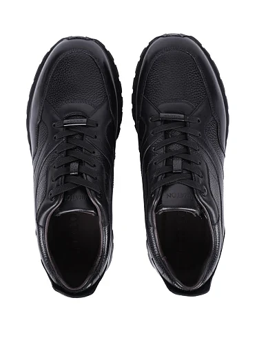 Чоловічі кросівки MIRATON шкіряні чорні (M149A-02-D01/G70) - фото 2 - Miraton