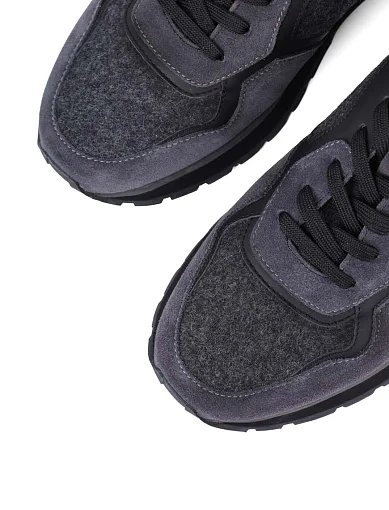 Чоловічі кросівки MIRATON замшеві сірі (M149A-80-NR2/U58/S42) - фото 5 - Miraton