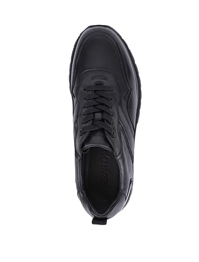 Чоловічі кросівки MIRATON шкіряні чорні (M149A-81-D01/S42) - фото 2 - Miraton