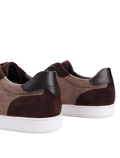 Чоловічі кеди MIRATON замшеві коричневі (M55A-26-MU36/U63/T22) - фото 2 - Miraton