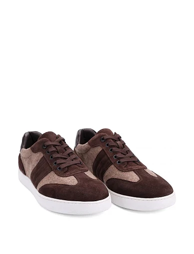 Чоловічі кеди MIRATON замшеві коричневі (M55A-26-MU36/U63/T22) - фото 3 - Miraton