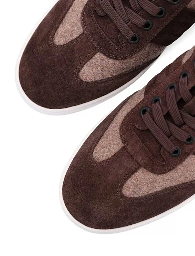 Чоловічі кеди MIRATON замшеві коричневі (M55A-26-MU36/U63/T22) - фото 5 - Miraton