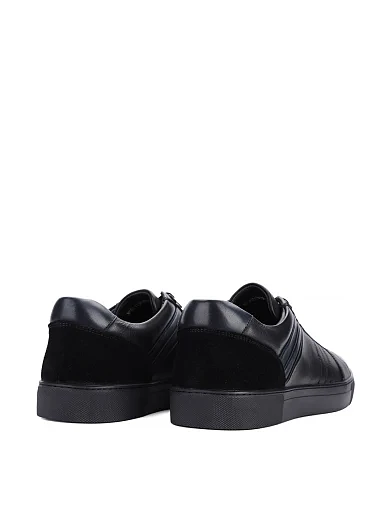 Чоловічі кеди MIRATON шкіряні чорні (M56A-21-D01/X12/D02) - фото 4 - Miraton