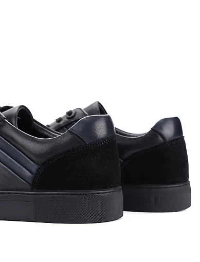 Чоловічі кеди MIRATON шкіряні чорні (M56A-21-D01/X12/D02) - фото 5 - Miraton