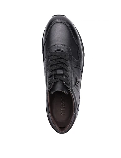 Чоловічі кросівки MIRATON шкіряні чорні (M907A-81-G11/D01/NR2) - фото 2 - Miraton