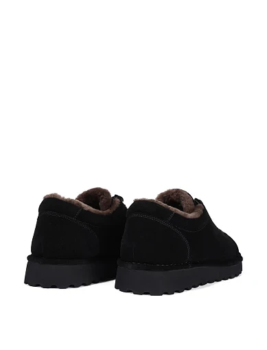 Чоловічі туфлі замшеві чорні (MU038A-22-X12M) - фото 4 - Miraton