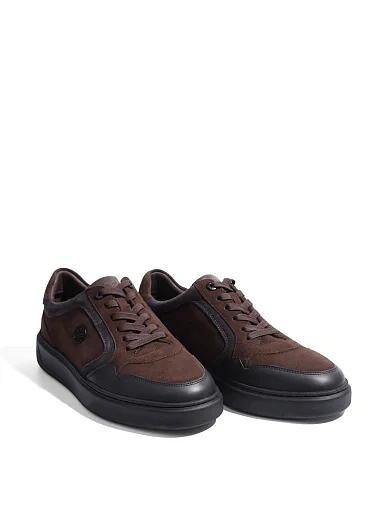 Чоловічі кеди MIRATON замшеві коричневі (MU115A1-04-X61/S42/NR2/NP95) - фото 2 - Miraton