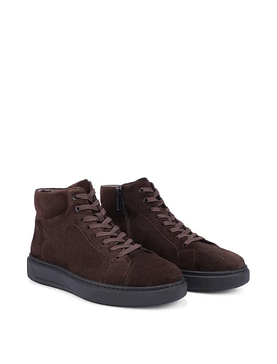 Мужские ботинки MIRATON замшевые коричневые - фото 3 - Miraton