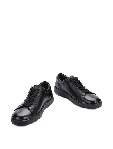 Чоловічі кеди MIRATON шкіряні чорні (MU189A-202-T100) - фото 2 - Miraton