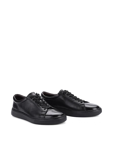 Чоловічі кеди MIRATON шкіряні чорні (MU189A-202-T100) - фото 3 - Miraton