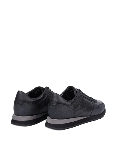 Чоловічі кросівки MIRATON шкіряні чорні (MU192A-80-XJ1/G11/S42) - фото 4 - Miraton