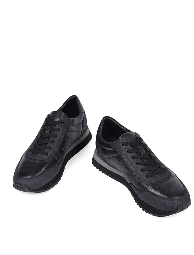 Чоловічі кросівки MIRATON шкіряні чорні (MU192A-80-XJ1/G11/S42) - фото 5 - Miraton