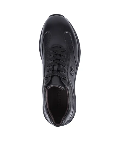 Мужские кроссовки MIRATON кожаные черные - фото 5 - Miraton