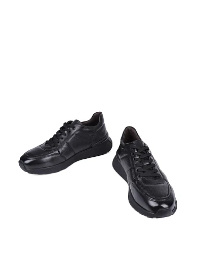 Чоловічі кросівки MIRATON шкіряні чорні (MU312A-60-T20/G11) - фото 5 - Miraton