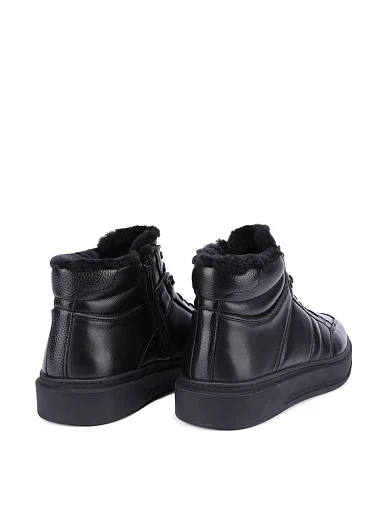 Чоловічі черевики MIRATON шкіряні чорні (MU330X-03-D08/G70M) - фото 4 - Miraton