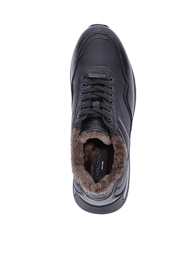 Чоловічі кросівки MIRATON шкіряні чорні (MU342A-06-D01M) - фото 5 - Miraton