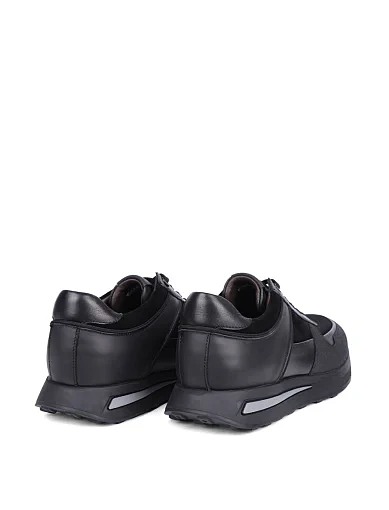 Чоловічі кросівки MIRATON шкіряні чорні (MU342A-08-X12/S42) - фото 5 - Miraton