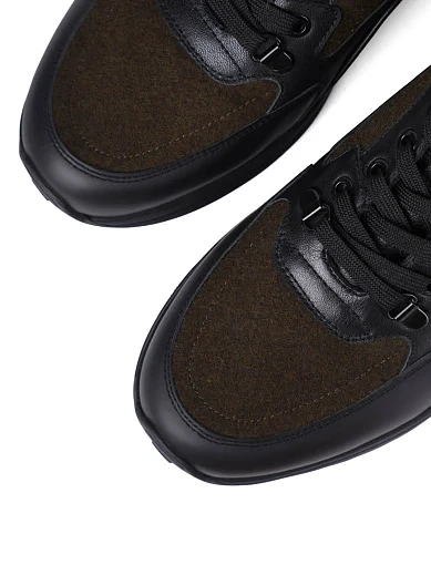 Чоловічі кросівки MIRATON шкіряні чорні (MU342A-09-D01) - фото 5 - Miraton