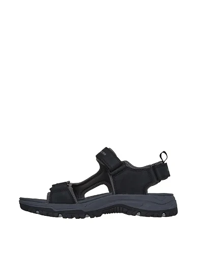 Чоловічі сандалі Skechers PREWITT зі штучної шкіри чорні (205139 BLK) - фото 5 - Miraton