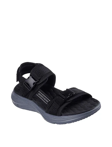 Мужские сандалии Skechers Vapor Foam тканевые черные - фото 5 - Miraton