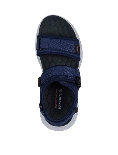 Мужские сандалии Skechers Vapor Foam тканевые синие - фото 4 - Miraton