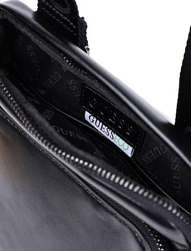 Чоловіча сумка месенджер Guess з екошкіри чорна (HMBOCA P5323) - фото 6 - Miraton