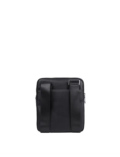 Мужская сумка мессенджер Guess из экокожи черная - фото 3 - Miraton