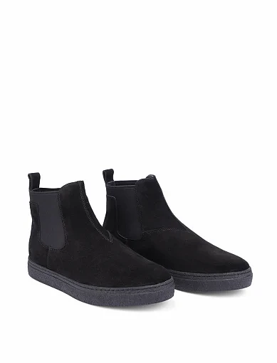 Чоловічі черевики челсі Miguel Miratez замшеві чорні (2355DH-901-187R) - фото 3 - Miraton